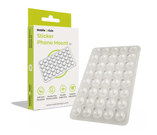Mobile Origin Sticker Phone Mount O1 clear white - 1363076 - zdjęcie